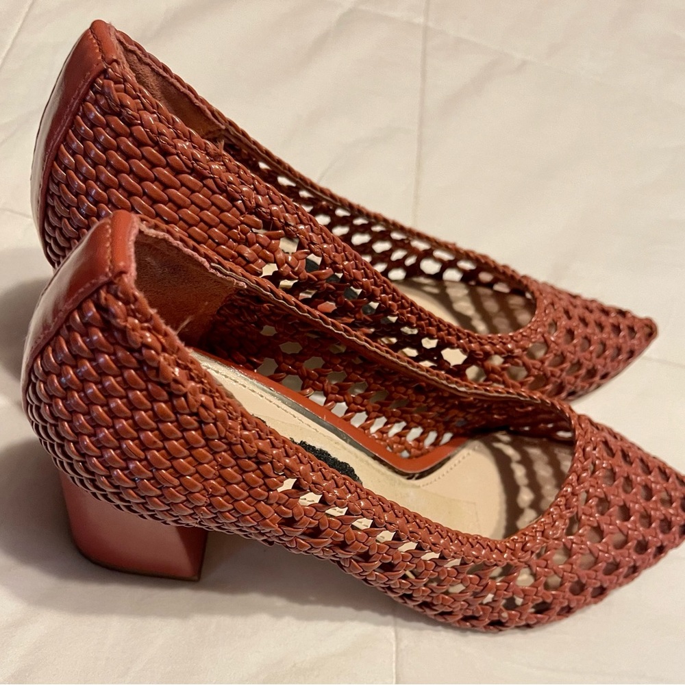 Zara cutout pumps with cute block heels